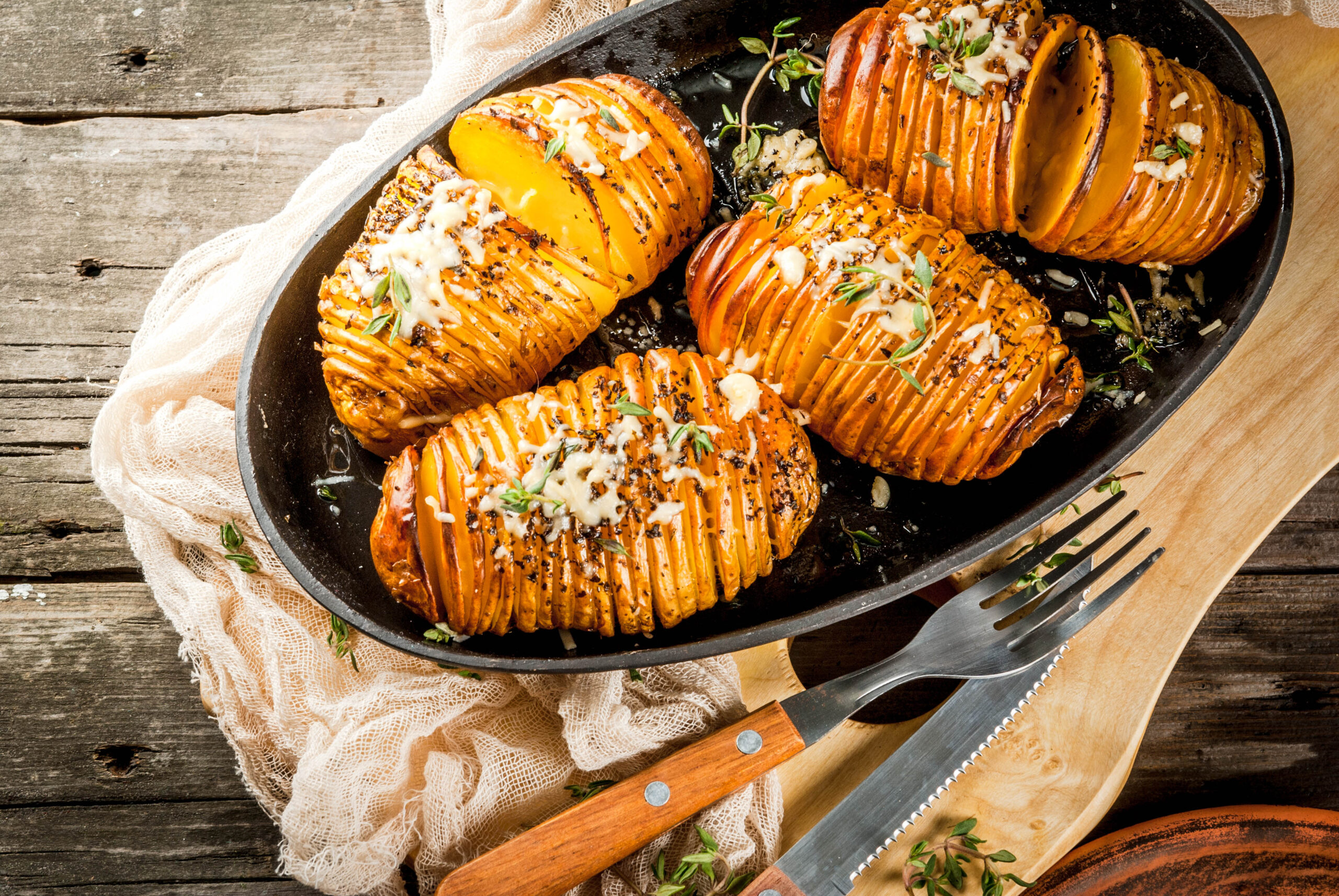 Hasselback potatoes in the airfryer