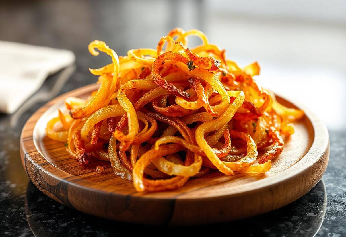 Crispy onions in air fryer