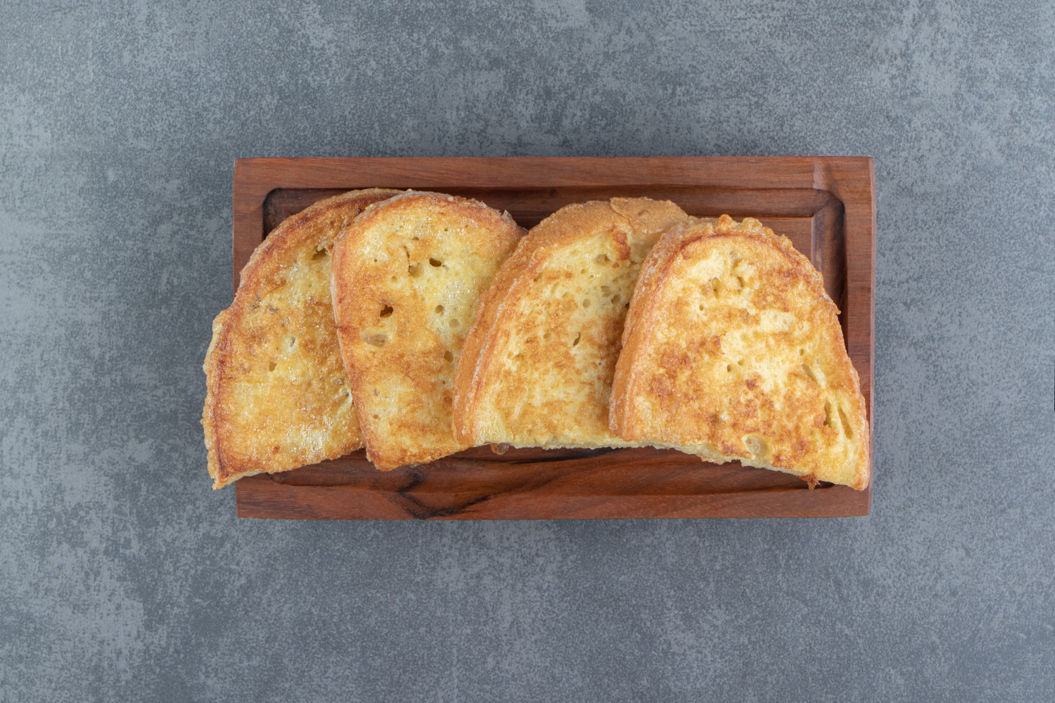 Crispy toast in air fryer with butter